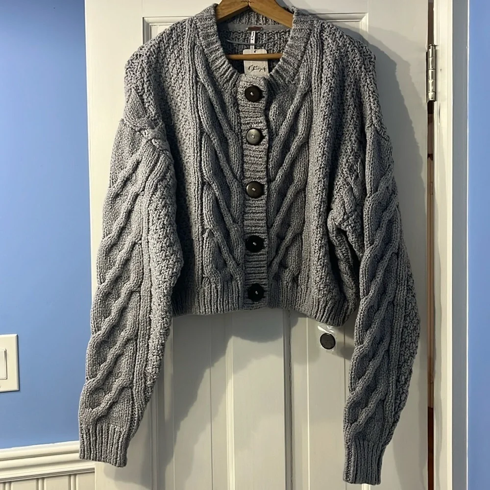 Free People Bonfire Cardi Size XL NWT - Picture 5 of 12